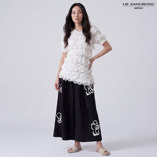 [론칭가 79900원]이상봉에디션 26SS 플로럴 큐롯 팬츠 3