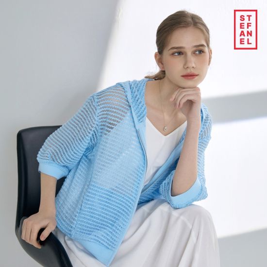 스테파넬 26SS 크로쉐 후드집업[런칭 가격69,900원] 3