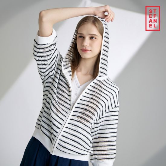 스테파넬 26SS 크로쉐 후드집업[런칭 가격69,900원]