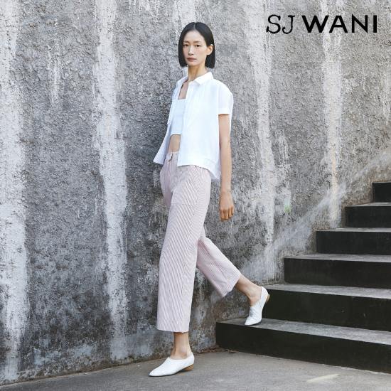 SJ와니 26SS UV컷 스트라이프 크롭 팬츠 1종 (골프) [런칭 가격 89,900원]