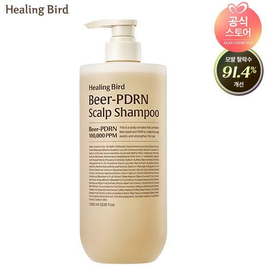 [삼성카드5%할인]힐링버드 비어 피디알엔 탈모 샴푸 1000ml 대용량