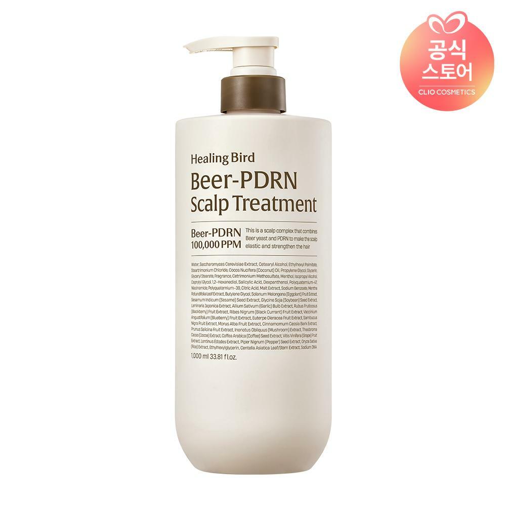 [삼성카드5%할인]힐링버드 비어 피디알엔 탈모 트리트먼트 1000ml 대용량 