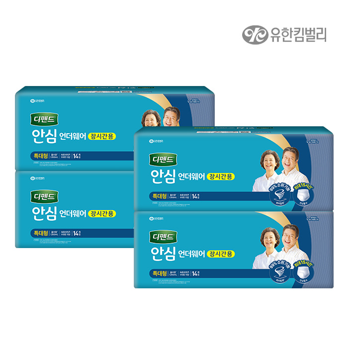 안심 언더웨어 장시간 특대 14매 x 4팩