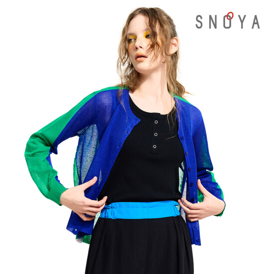 [SNOYA]스노야 26SS 린넨블렌디드 컬러팝 시어 가디건 2