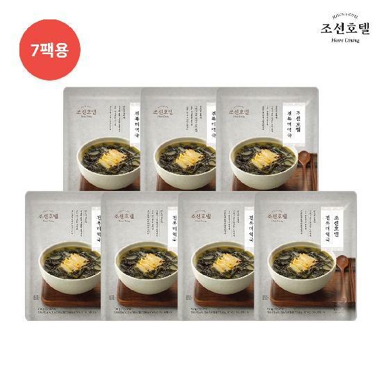 [삼성카드5%할인] 조선호텔 전복 미역국 730g x 7팩 2