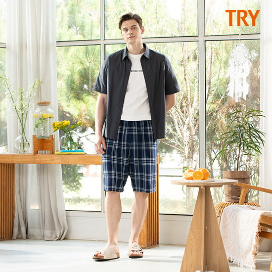 트라이 TRY 인견100 남성 팬츠 3종 (5부) 2