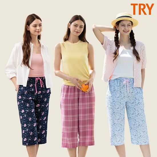 트라이 TRY 인견100 여성 팬츠 3종 (7부)