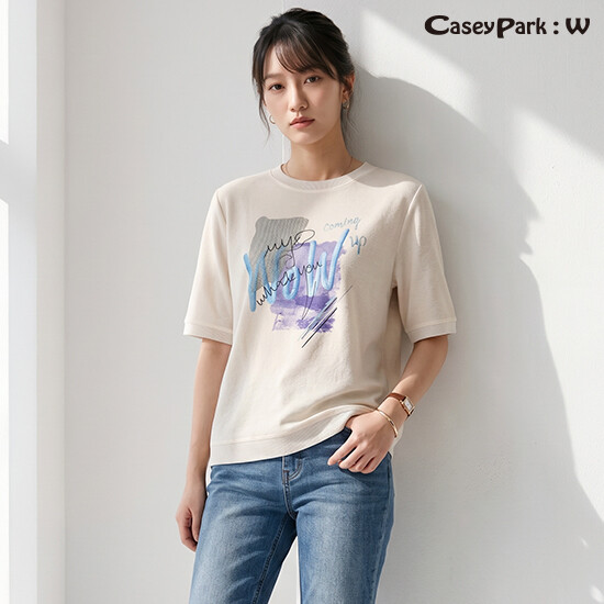 [론칭가 79900원] 케이시박W 26 썸머 아트웍 티블라우스 3종 4