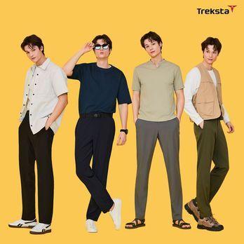 (남성)트렉스타스포츠 기능성 팬츠 4종+벨트 1종