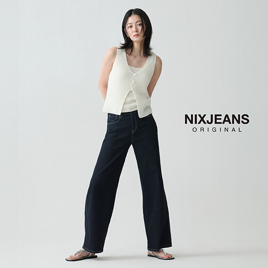 O 닉스 26SS 여성 NEW 와이드 커버핏 데님팬츠 2종(503) 3