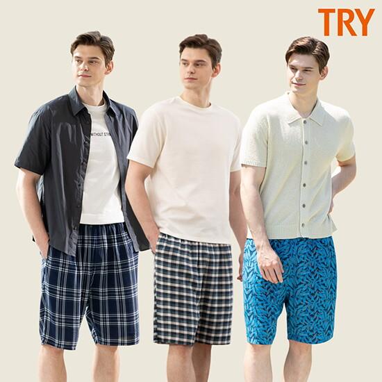 트라이 TRY 인견100 남성 팬츠 3종 (5부)