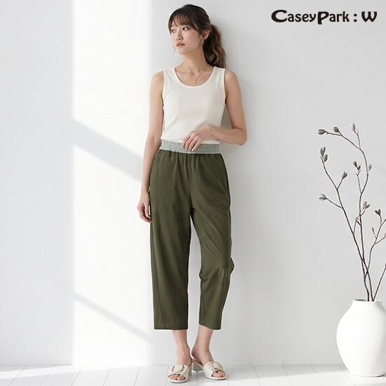 [2만원 인하] 케이시박W 26 썸머 컬러밴딩 땅콩핏 팬츠 3종 4