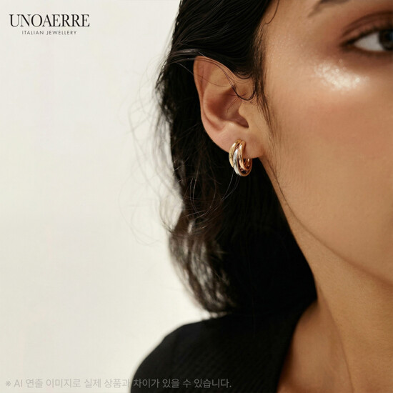 {우노아레} 18K 에클리쎄(Eclisse) 귀걸이