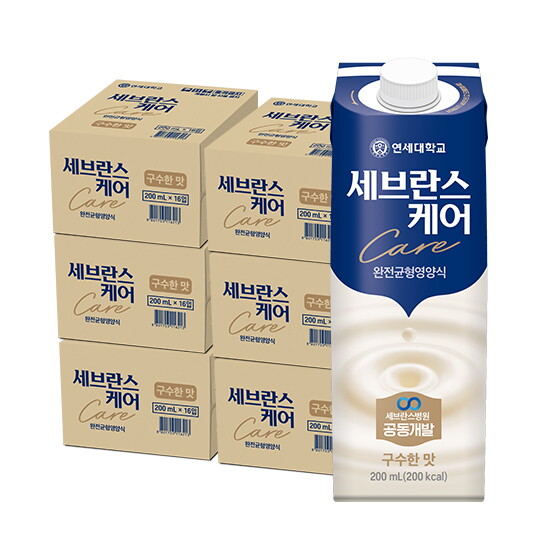 [직]더블 세브란스케어 구수한 맛 6박스 96팩 (1박스: 200ML x16팩) 