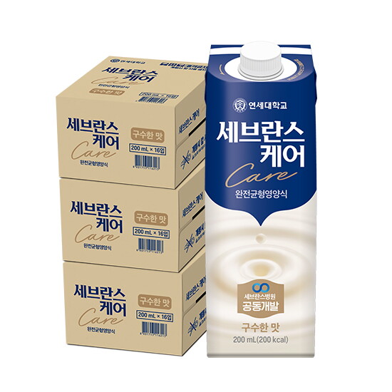 [직]싱글 세브란스케어 구수한 맛 3박스 48팩 (1박스: 200ML x16팩) 