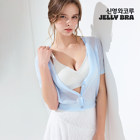 [아쇼라PICK] 26최신상 젤리브라 인견 쿨 브라팬티 후크형 4세트 3