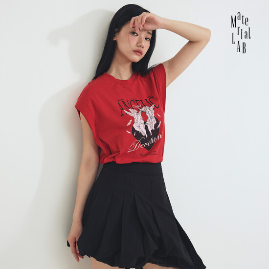 [3종] 머티리얼랩 26SS 피그먼트다잉 커브드 탱크 티셔츠  3