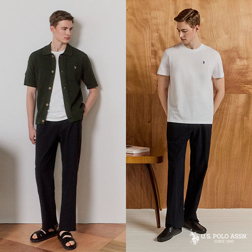[U.S POLO ASSN.] 26SS 세미 플리츠팬츠 2종 남성