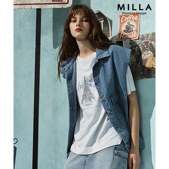 [Milla] 밀라 26SS 여성 썸머 코튼 티셔츠 4종 2