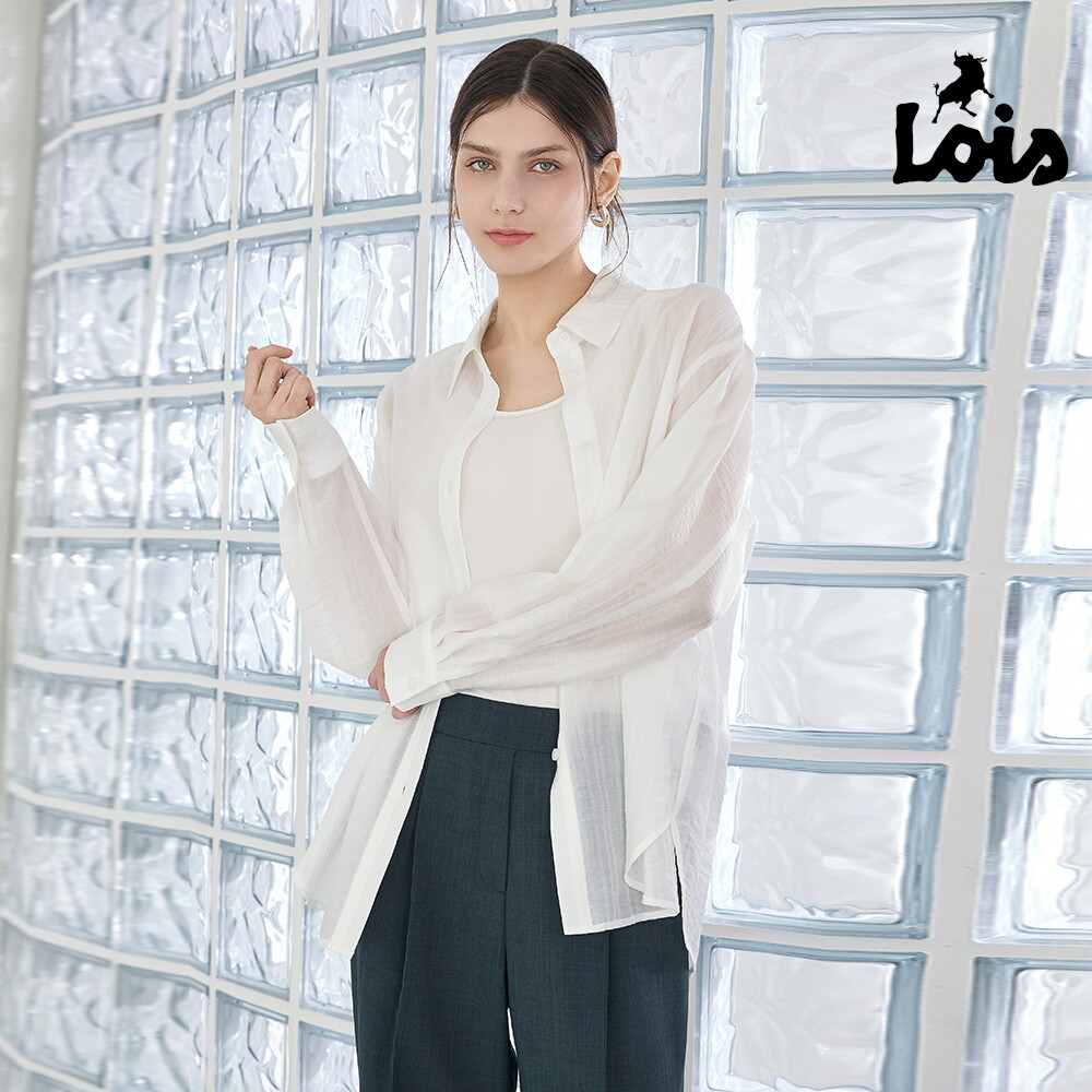 Lois 로이스 26SS 여성 리오셀 블렌디드 루즈핏 셔츠 3종(+이너 1종) 4