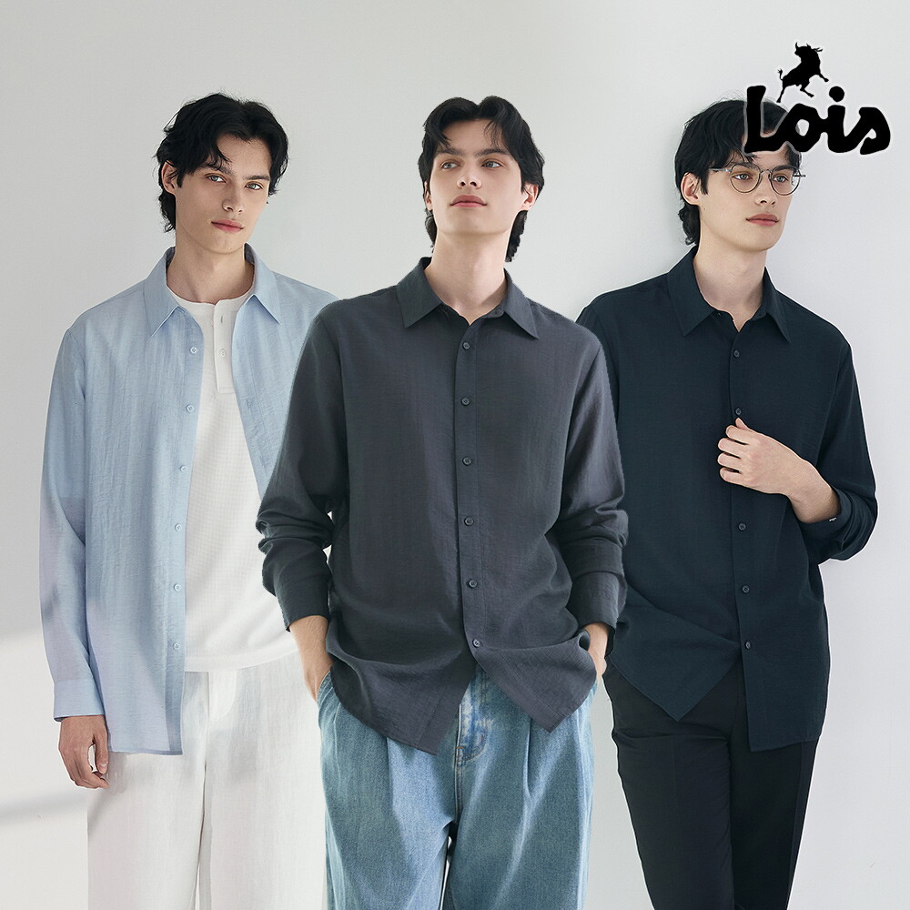 Lois 로이스 26SS 남성 린넨 블렌디드 셔츠 3종