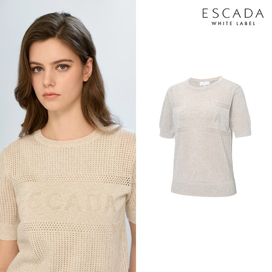 ○ [상시가 199,000원] ESCADA 26SS 여성 크로쉐 풀오버 + 나시 니트 2종 4