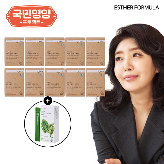 여에스더 국민영양프로젝트 초임계 알티지 오메가3 10박스 +컬리케일 1박스