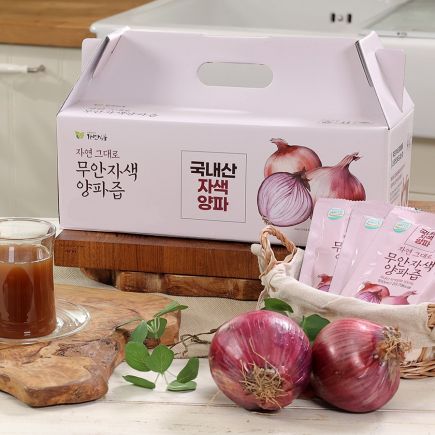 [2026 햇 양파] 자연식품 무안자색양파즙 (100ml×30포)×4박스, 총 120포