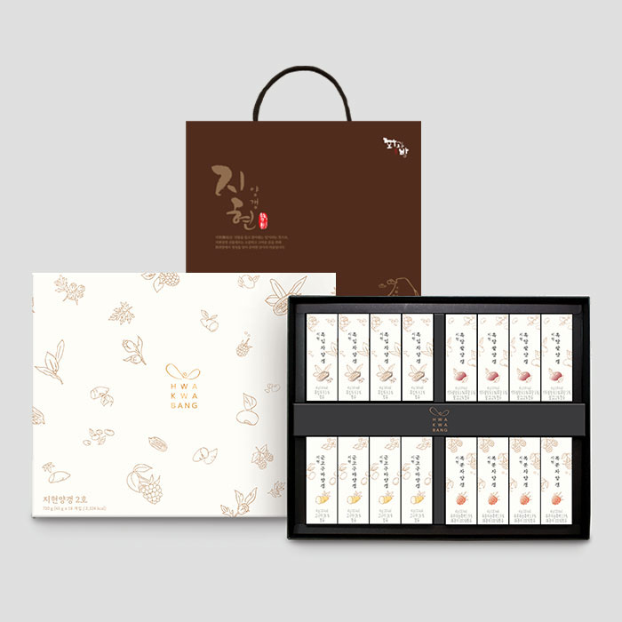 화과방 지현양갱세트 2호 45gx16개+쇼핑백 / 선물 부모님 디저트 명절