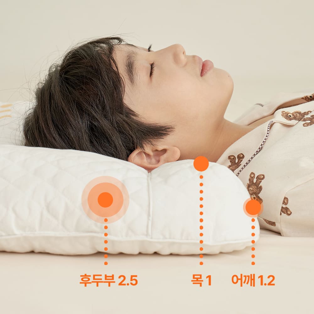 NEW 우유베개 키즈 기능성 경추베개 2