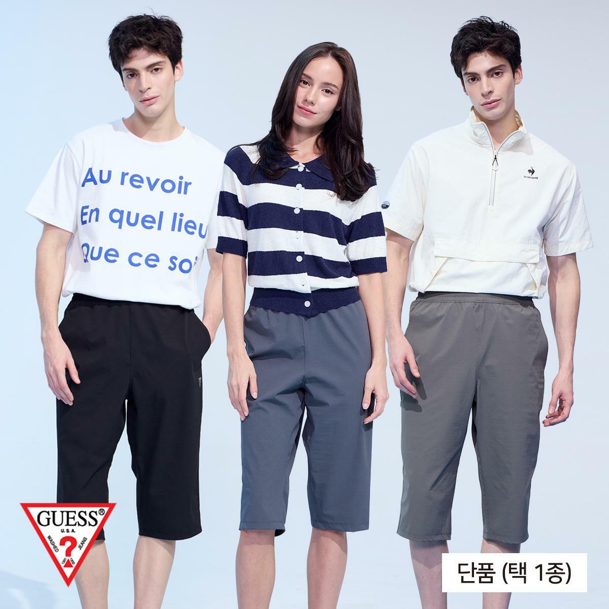 [삼성카드5%할인]게스(GUESS) 썸머 7부 팬츠(남여공용) 3종