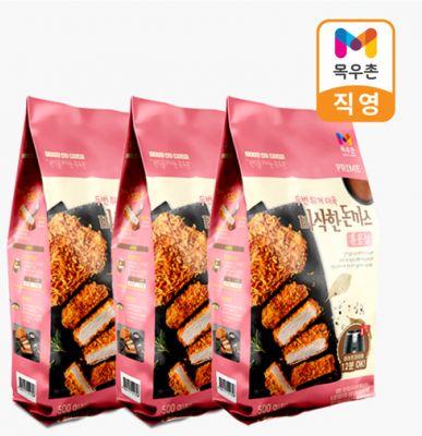 목우촌 프라임 두번튀긴 통등심돈까스 500g(5개)*3봉(총15개)
