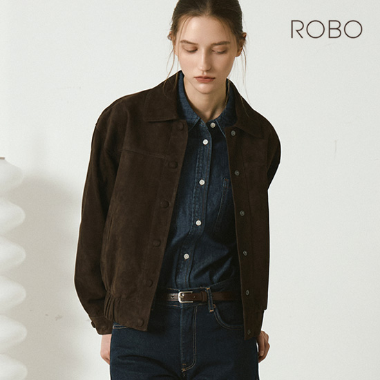 [온플] 25FW 이태리 스웨이드 커브드 볼륨 블루종 3