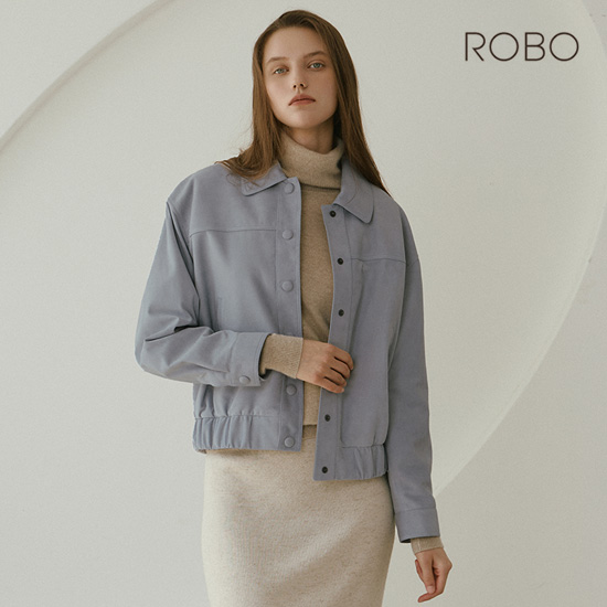 [온플] 25FW 이태리 스웨이드 커브드 볼륨 블루종 2