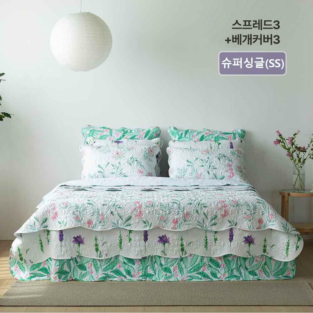 [삼성카드5%할인][26SS/최신상/메종노아]SS 속건워싱 시어서커 스프레드3장+베개커버 세트3장 총6종 SS(슈퍼싱글/양면) 