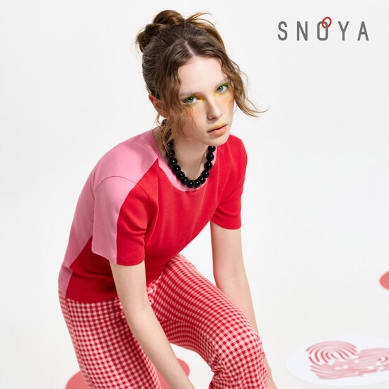[SNOYA][4종]스노야 26SS 투웨이 컬러블록 에센셜 티 4종 4