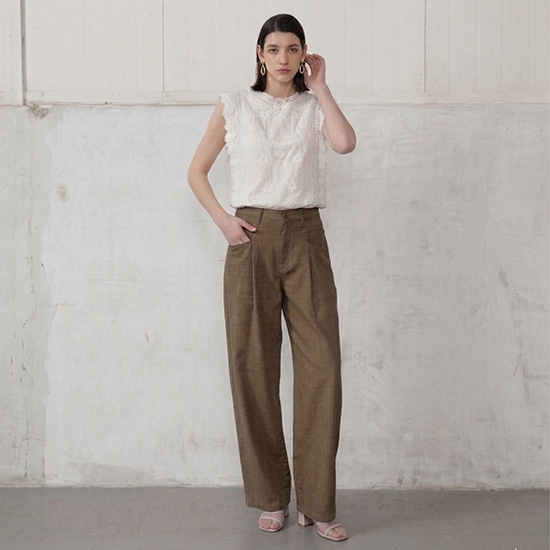 [최초가119,000원]26SS (+7cm)린넨블렌디드 피그먼트 배럴데님 4