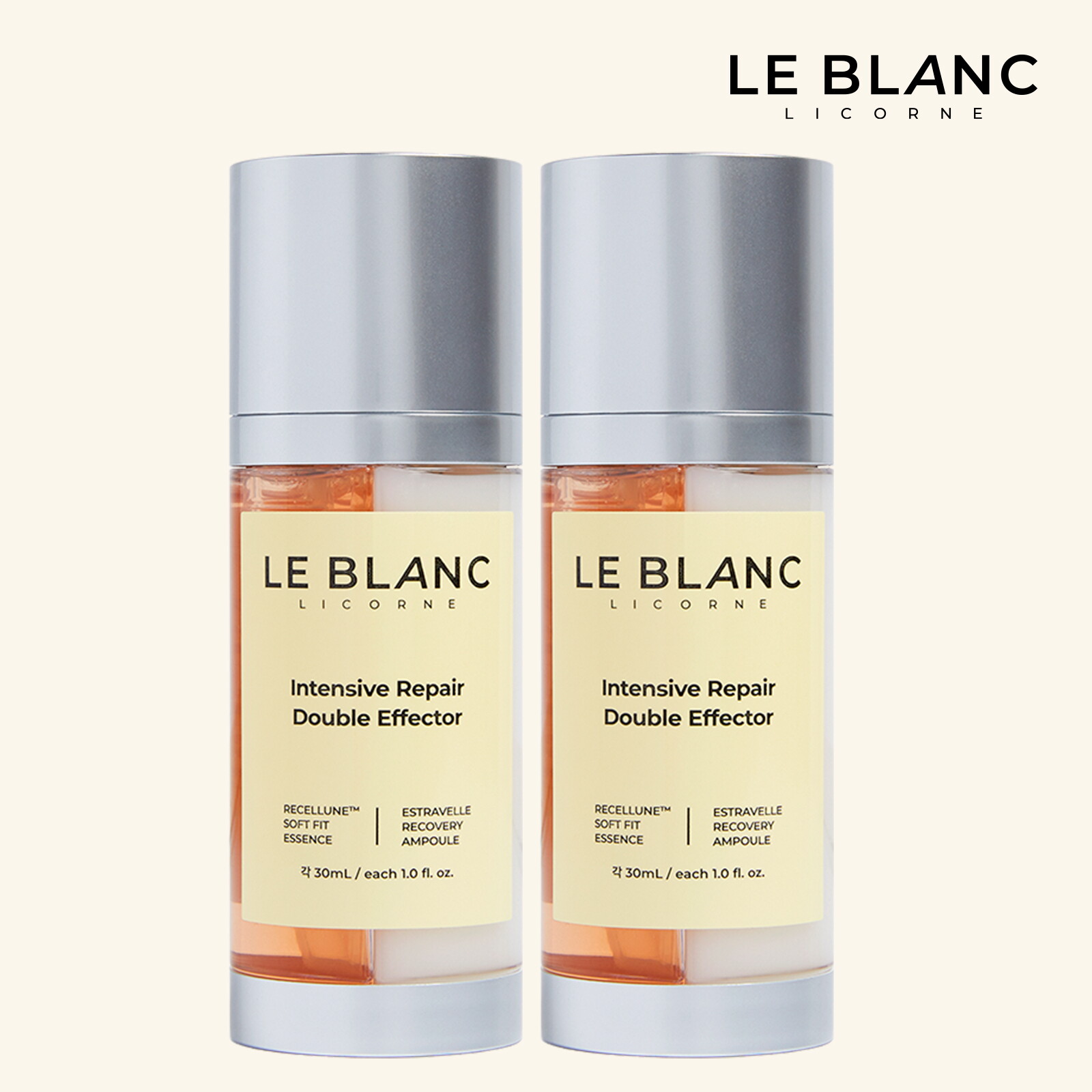 ★김지혜PICK★ 르블랑 리꼼 기본패키지 (듀얼 앰플 60ml*2병)