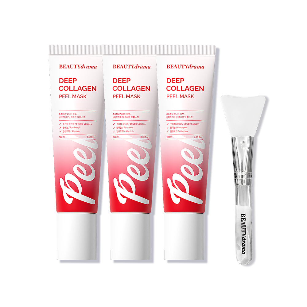 [삼성카드5%할인]뷰티드라마 딥 콜라겐 필마스크 100ml*3통 + 스파츌러