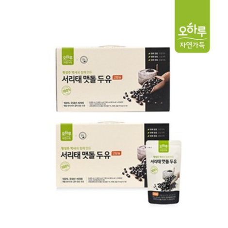 고칼슘 서리태 맷돌 두유 2박스 40팩