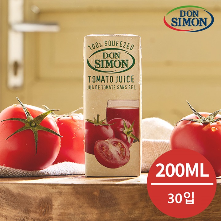 스페인착즙주스1등 돈시몬 100%토마토주스 200ml*30팩