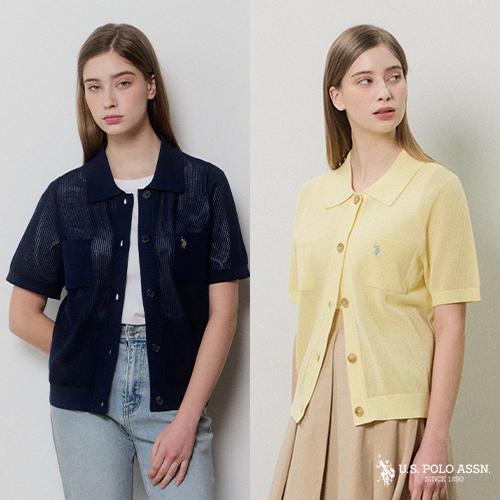 [방송에서만 앱 5%할인+앱5%적립][USPA] 26SS 여성 코튼 반팔 가디건 2종