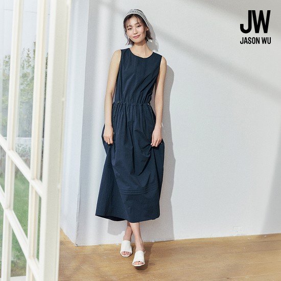 제이슨우 26SS Iris 에어리 핀턱 원피스 (4 COLORS) [런칭 가격 89,900원]