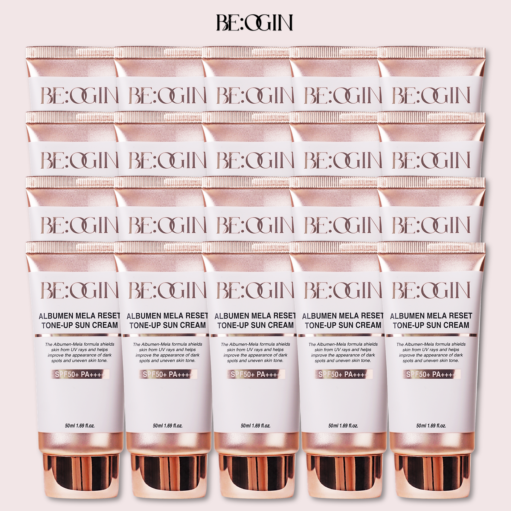 [삼성카드5%할인][20개] 비오진 멜라리셋 톤업 선크림 50ml*20개