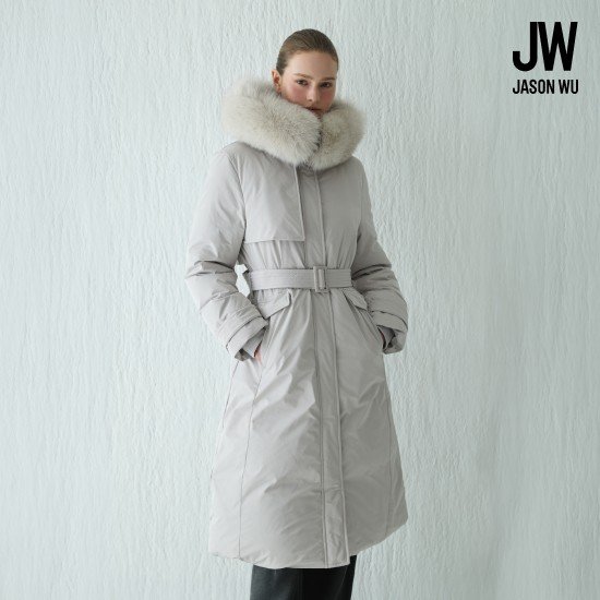 제이슨우 26Pre-winter Noelle 풀스킨 FoxFur 트렌치 롱 구스 다운 4