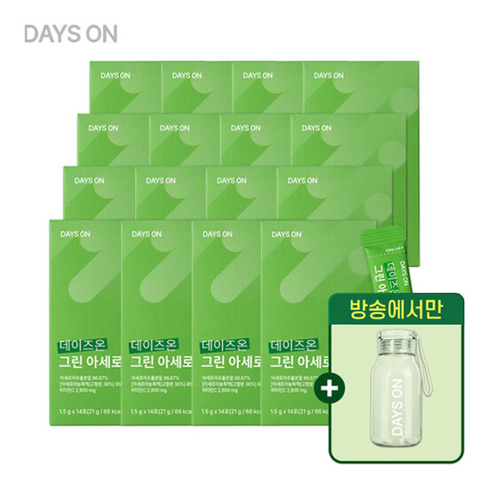 데이즈온 그린 아세로라C 14포 8+8박스+보틀 (총 224포) 