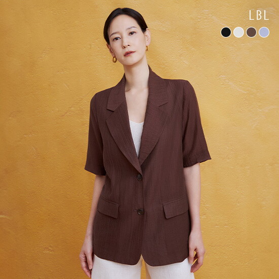 (런칭가 69,900원)26 SUMMER 크링클 반팔 자켓