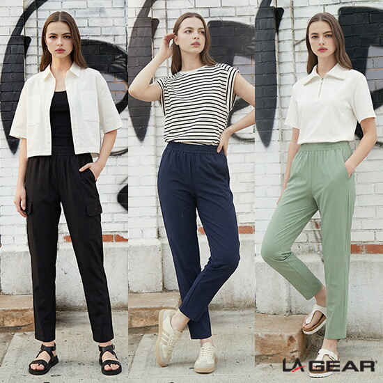 ☆ LA GEAR 여성 쿨팬츠 3종(카고1종+일자핏2종)