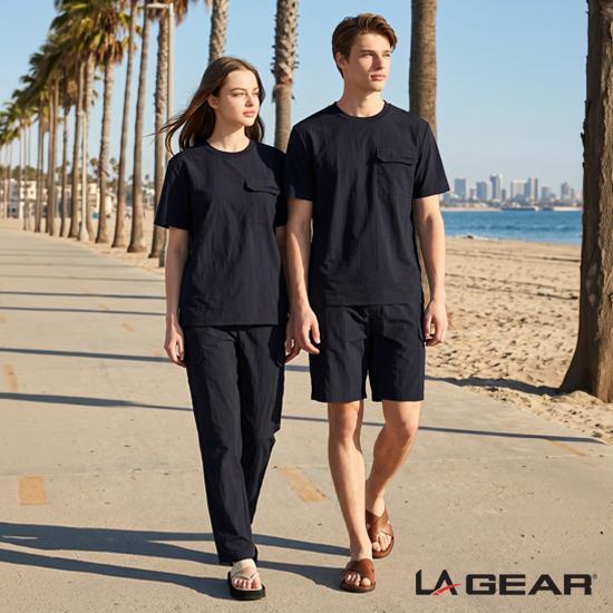  ☆ LA GEAR 남녀공용 시어서커 우븐 셋업 3종 2