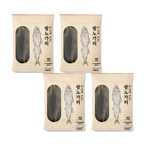 [한눈에반한]왕노가리 240g X 4팩(28미~36미)